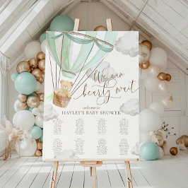 Póster Podemos Esperar La Tabla Verde De Asientos De Baby