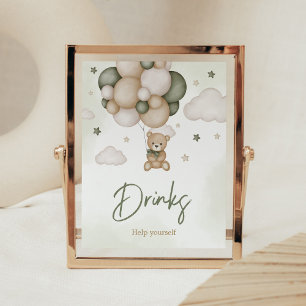 Póster Podemos Esperar Las Bebidas Del Boho Verde