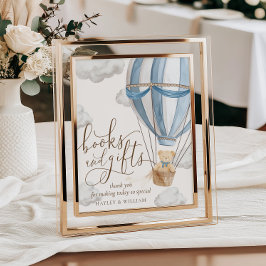 Póster Podemos esperar libros y regalos Baby Shower