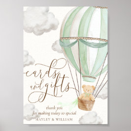 Póster Podemos esperar tarjetas y regalos verdes