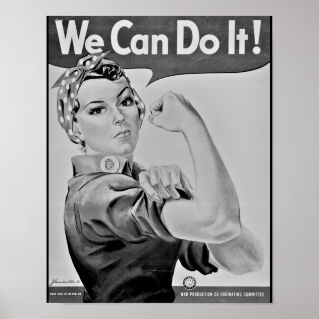 Póster "¡Podemos Hacerlo!" Rosie, la Poster de Riveter en (Frente)