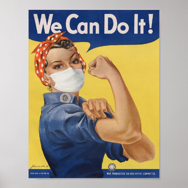 Póster ¡Podemos Hacerlo! Rosie the Riveter (Frente)