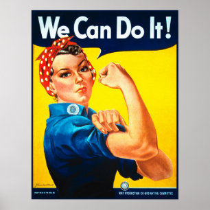 Póster ¡Podemos Hacerlo! Rosie the Riveter Poster Print