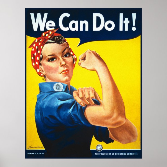 Póster ¡Podemos Hacerlo! Rosie the Riveter Poster Print (Frente)