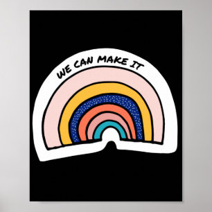Póster Podemos lograrlo. LGTB+Orgullo.