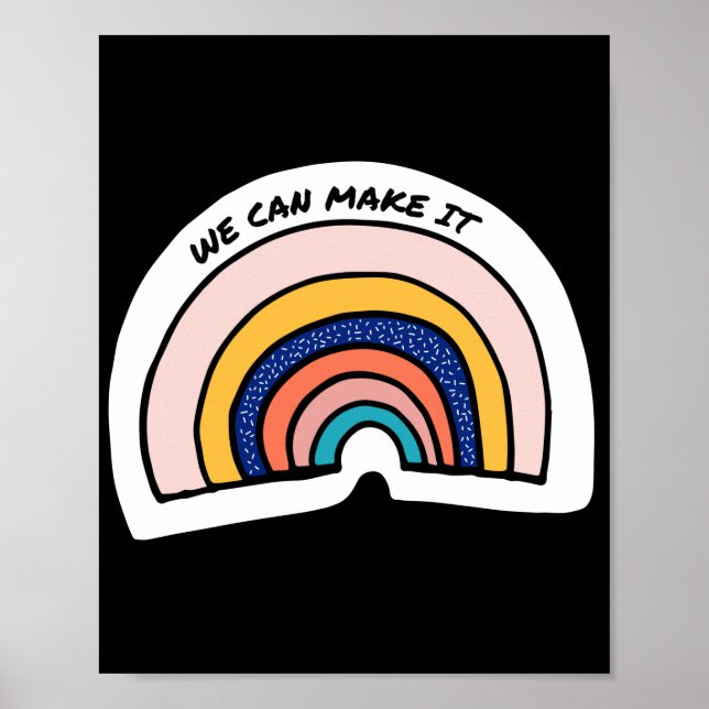 Póster Podemos lograrlo. LGTB+Orgullo. (Frente)