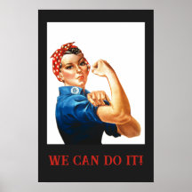 Podemos lograrlo Rosie the Riveter Women Power WII