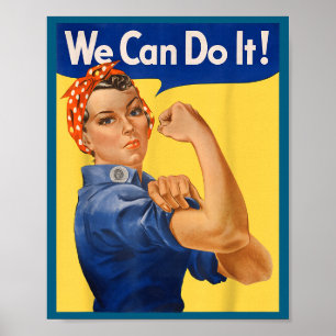 Póster Podemos Rosie Remachadora Feminista