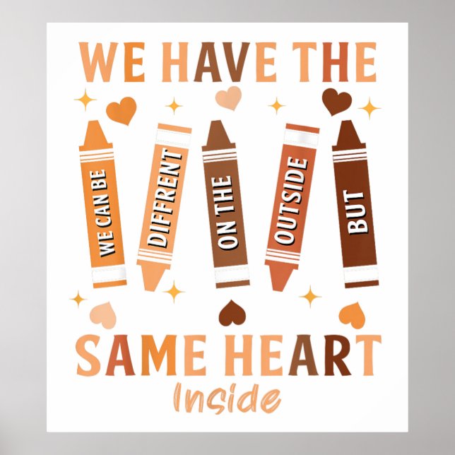 Póster Podemos ser diferentes en el exterior (Frente)