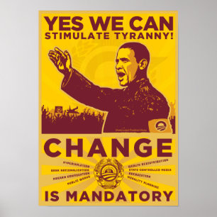 Póster PODEMOS SÍ: Estimule el poster de la tiranía