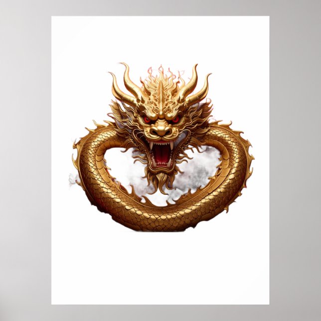 Póster Poder del Dragón Chino (Frente)