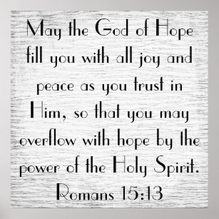 Póster Poder del Espíritu Santo poster de verso biblial
