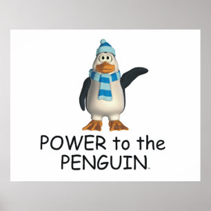 Póster Poder del TEE al pingüino