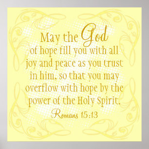 Póster Poder del verso de la biblia del Espíritu Santo