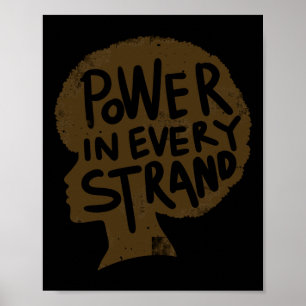Póster Poder en todos los Pegatinas del Orgullo Afro
