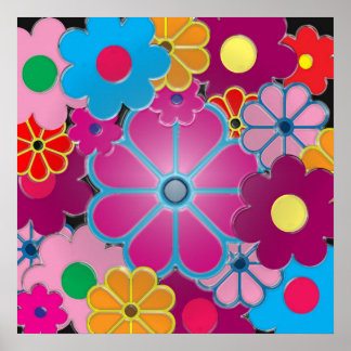 Póster poder floral