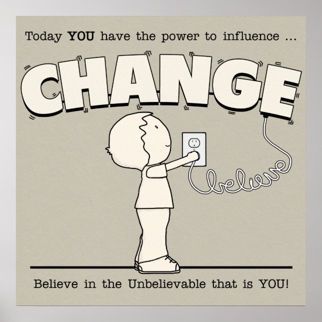Póster Poder para cambiar (Frente)
