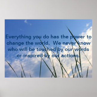 Póster Poder para cambiar el mundo.