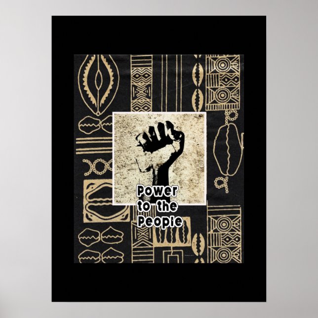 Póster Poder para el pueblo (Frente)