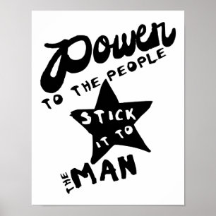 Póster Poder Para El Pueblo