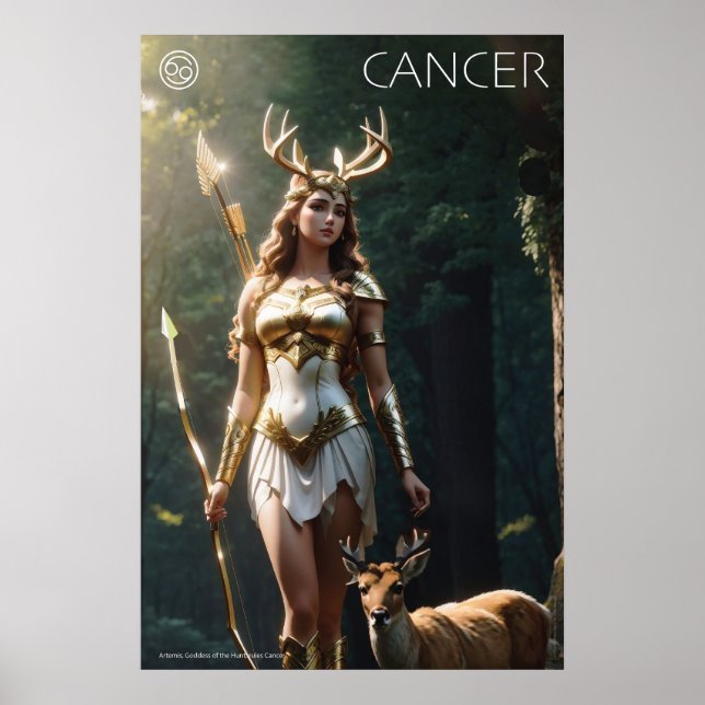 Póster Poder Zodiaco: Cáncer (Frente)