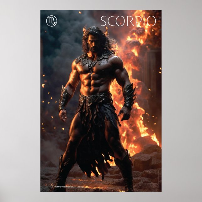 Póster Poder zodiaco: Escorpio (Frente)