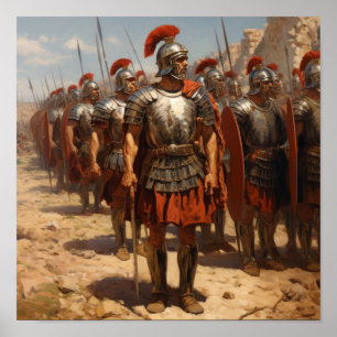 Póster Poderoso Poster de la Guardia Romana: Defensores c