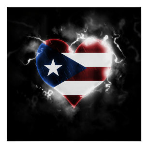 Póster Poderoso Puerto Rico