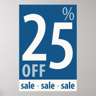Póster Poderoso Rótulo 25% OFF VENTA - poster de ventas m
