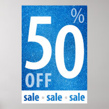 Poderoso Rótulo 50% OFF | Purpurina azul