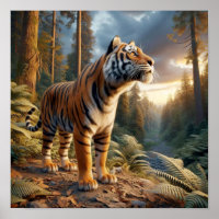 Poderoso tigre de Bengala en la selva salvaje