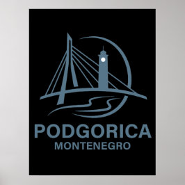 Póster Podgorica Montenegro Europe