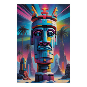 Póster Podríamos tener Navidad en la Isla de Pascua