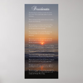 PÓSTER POEM DESIDERATA