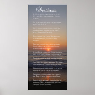 PÓSTER POEM DESIDERATA