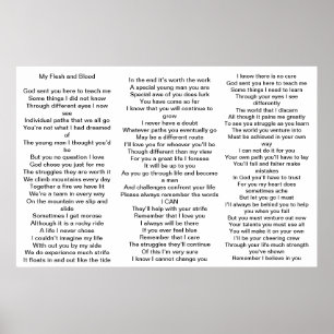 Póster Poem for parents of kids with Aspergers syndrome