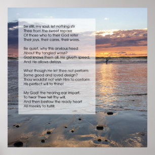 Póster Poema: Be Still
