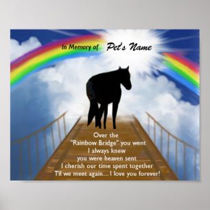 Póster Poema conmemorativo del puente arco iris para caba