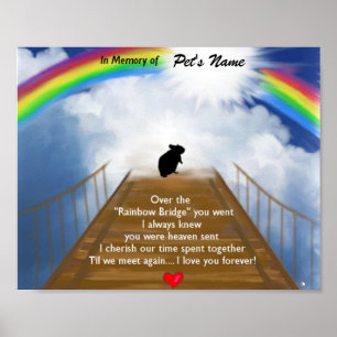 Póster Poema conmemorativo del puente del arco iris para