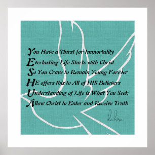 Póster Poema cristiano de Yeshua