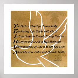 Póster Poema cristiano de Yeshua
