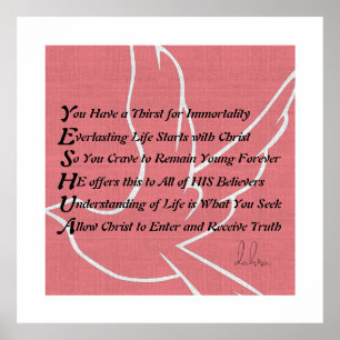 Póster Poema cristiano de Yeshua