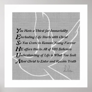 Póster Poema cristiano de Yeshua