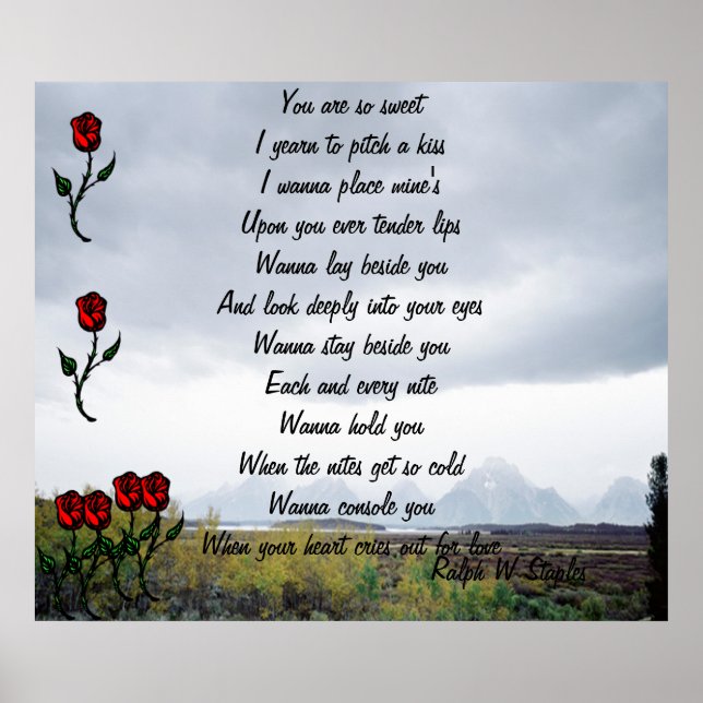 Póster Poema de amor (Frente)