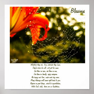 Póster Poema de Bendición
