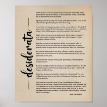Poema de Desiderata de Max Ehrmann