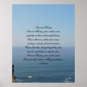 Póster Poema de Historia Antigua poster en fotografía