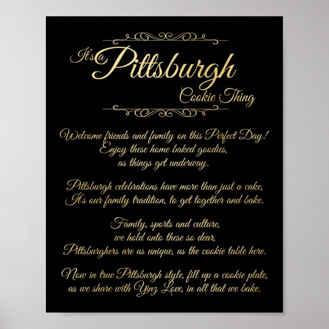 Póster Poema de la Cocina de Pittsburgh (Frente)