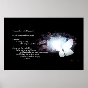 Póster Poema de la mariposa