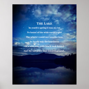 Póster Poema de Lake Edgar Allan